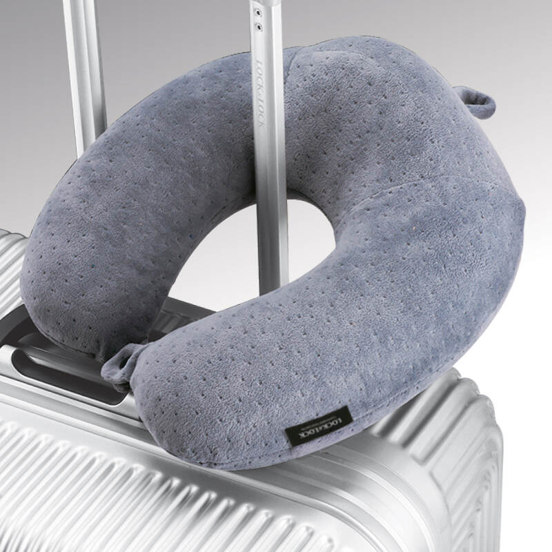 Gối K&ecirc; Cổ Locknlock Velvet, 280X280Mm - 2 M&agrave;u (N&acirc;u, X&aacute;m)- LTZ852 image number null